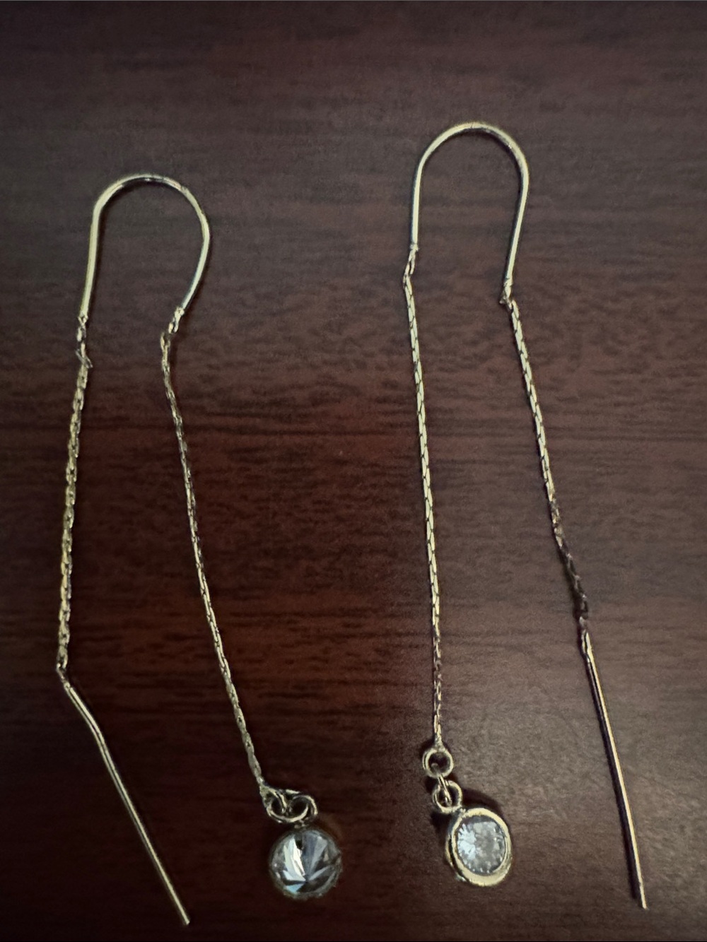 Threader earrings - Picture 3 of 3
